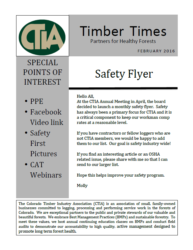 February 2016 Safety Flier