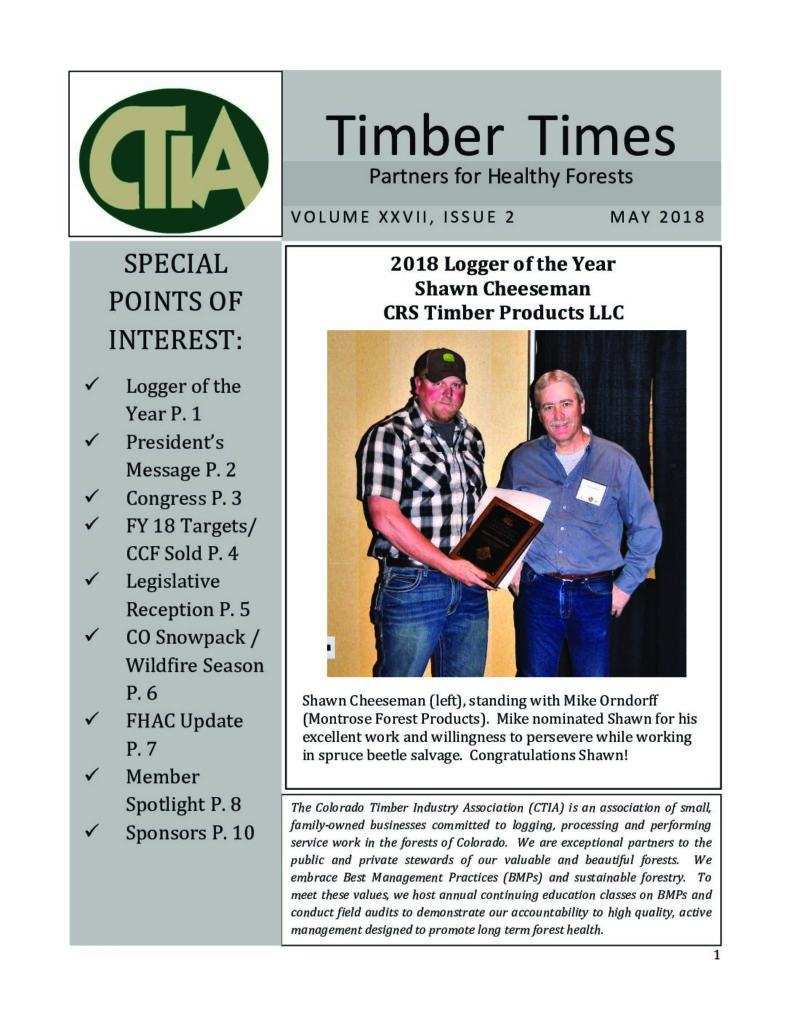 Timber Times May 2018
